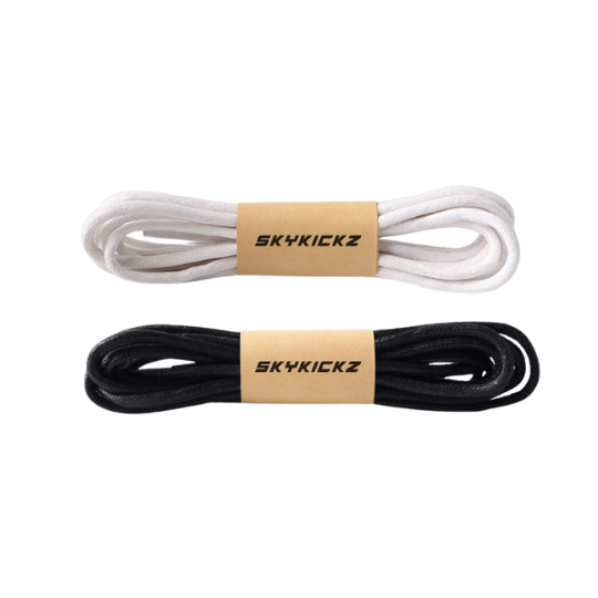 2 White and Black Laces