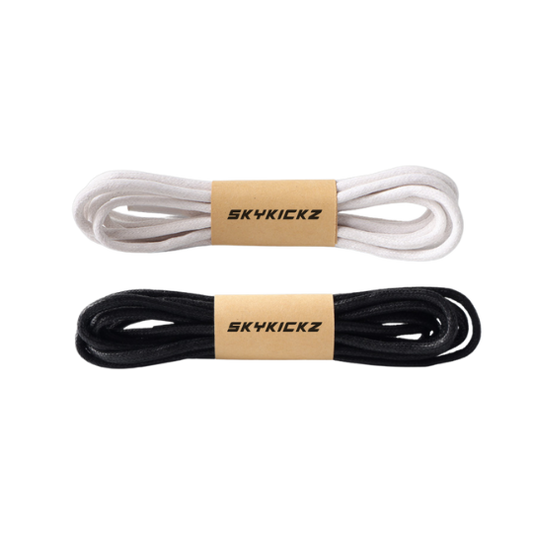 2 White and Black Laces