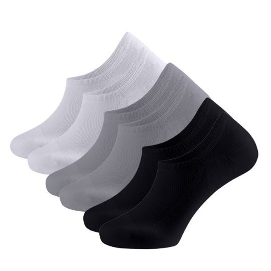 3 Pairs of No-Show Non-Slip Heel Socks